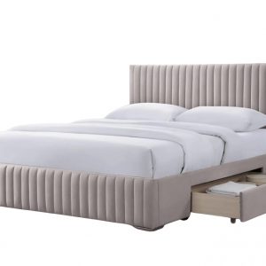 Giường Jose 1M8 hộc kéo vải Stone 015-1A