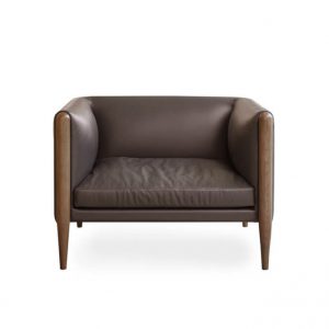 Sofa Ona Him 1 Chỗ (Da Dark Brow S3, Không kèm gối)